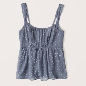 Babydoll Ruched Chiffon Cami